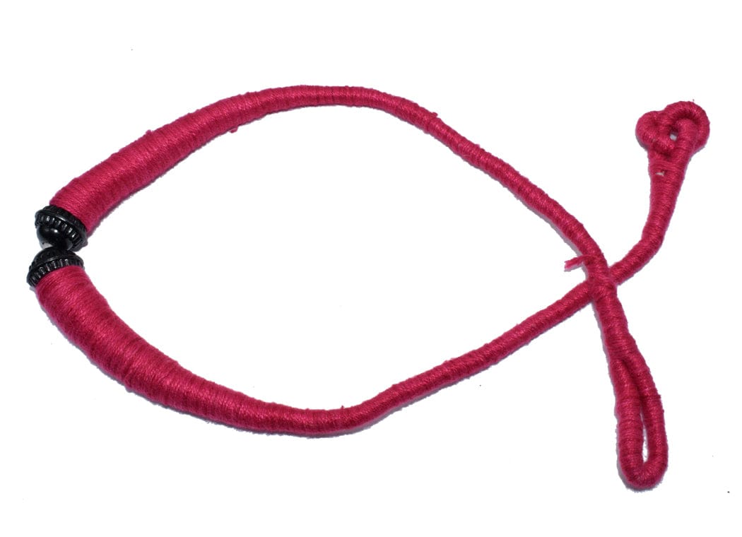 Pink Braided Back Rope/Dori Adjustable Cord Necklace for Jewellery Making , (16 Inch) , NDR-034-Per Packet of 6 Pcs / 16 Inch