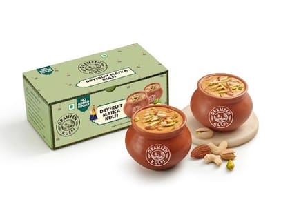 No Added Sugar Dry Fruit Matka Kulfi (Pack of 2)