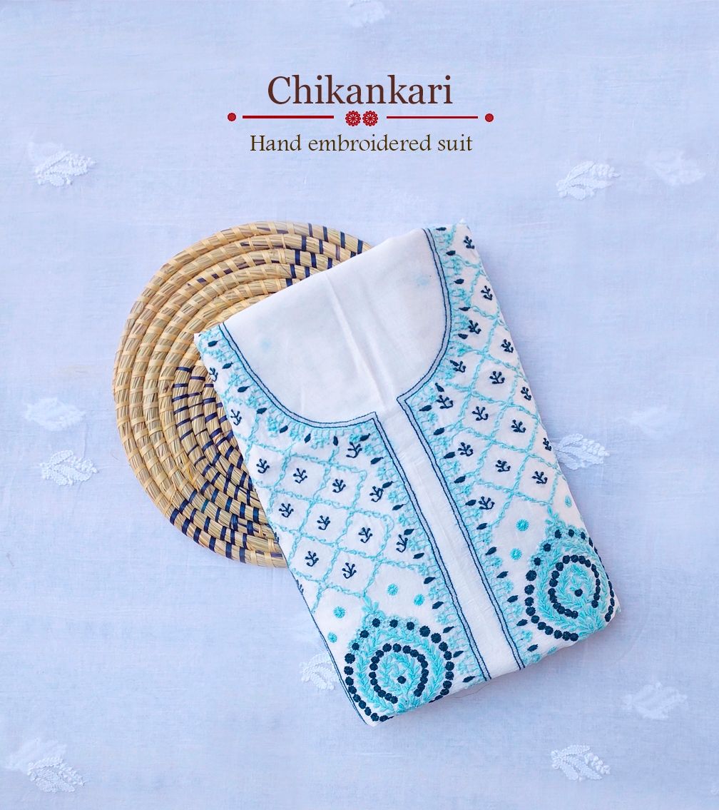 Chanderi all over work Kurti