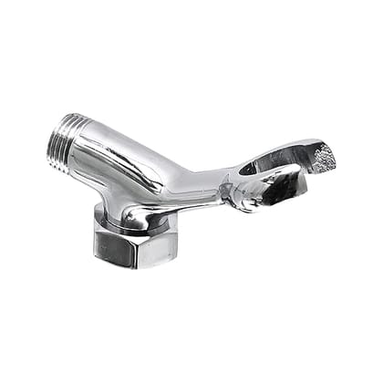 Prem's Bathroom Wall Mixer TELEPHONIC Shower Holder Connector (Crutch) Standard Size 100% Brass Chrome Finish
