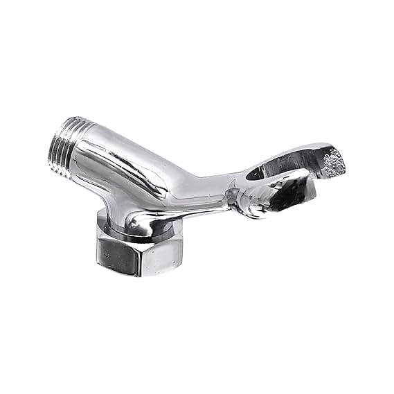 Prem's Bathroom Wall Mixer TELEPHONIC Shower Holder Connector (Crutch) Standard Size 100% Brass Chrome Finish