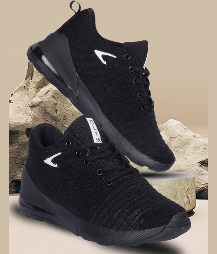 Clymb Black Men's Sports Running Shoes
