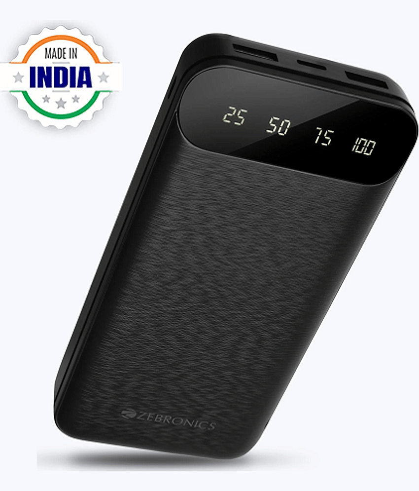 Zebronics 10000 -mAh 5V/2A Li-Polymer Power Bank