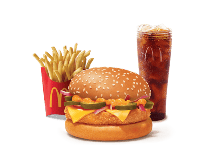 Corn & Cheese Burger Combo