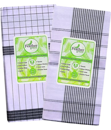 Feather Green Multi Lungi Pack of 2