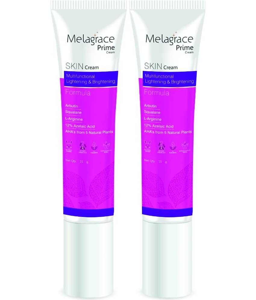 Melagrace Prime Skin Cream Lightening & Brightening Formula with Azelaic Acid-Pack of 2 (15g each)