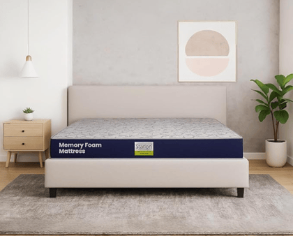 Starlon The Cloud Comfort Memory Foam Mattress | Dual Comfort Orthopedic Design for Back Pain Relief | Rebonded Foam Base with Adaptive Memory Foam for Spine Alignment | Single Size (36x78x5 Inches)