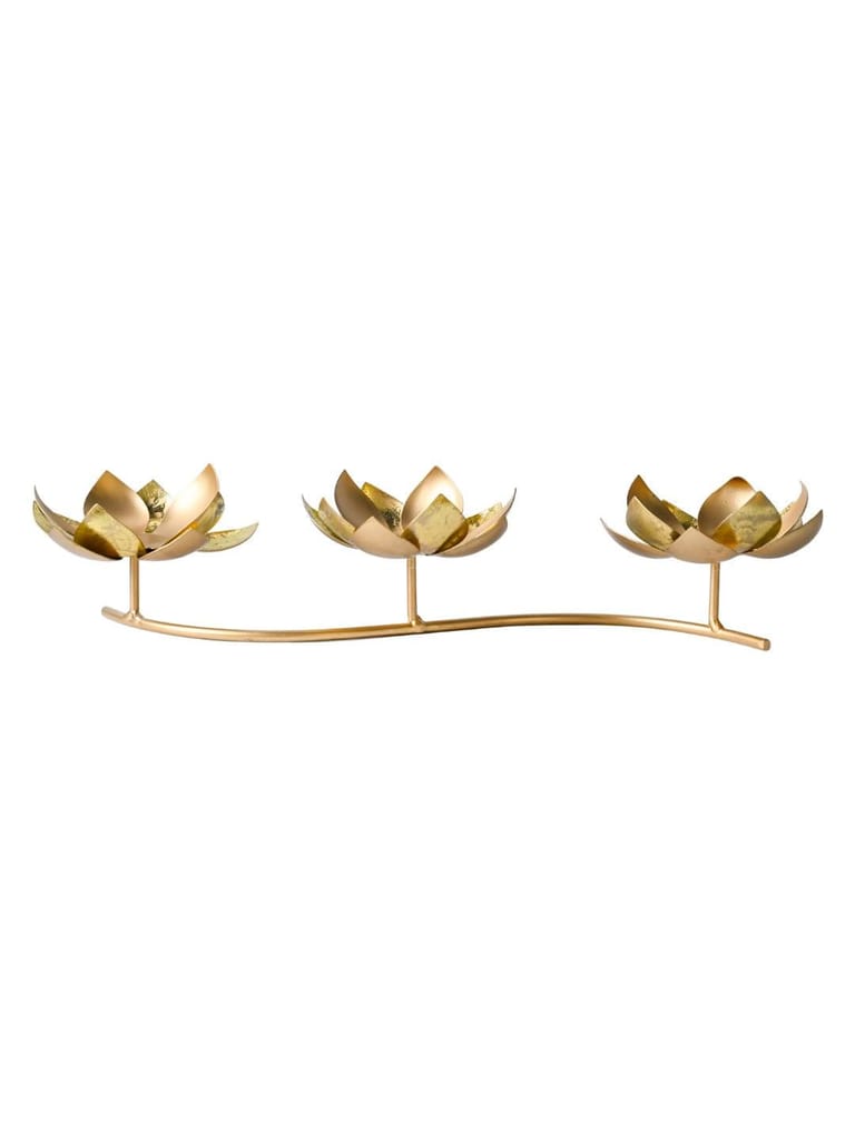 3 Lotus Mercury Votive Candle Holder for Table