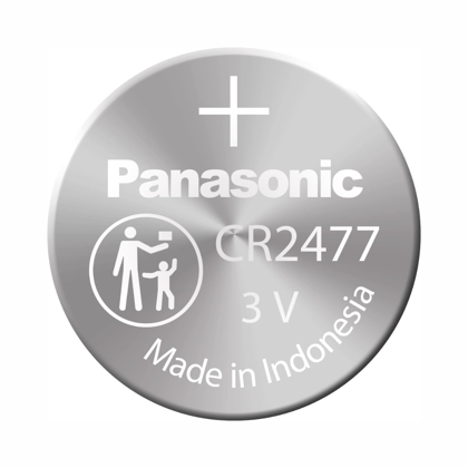 Panasonic CR2477 3V Lithium Coin Cell Battery-Pack of 5