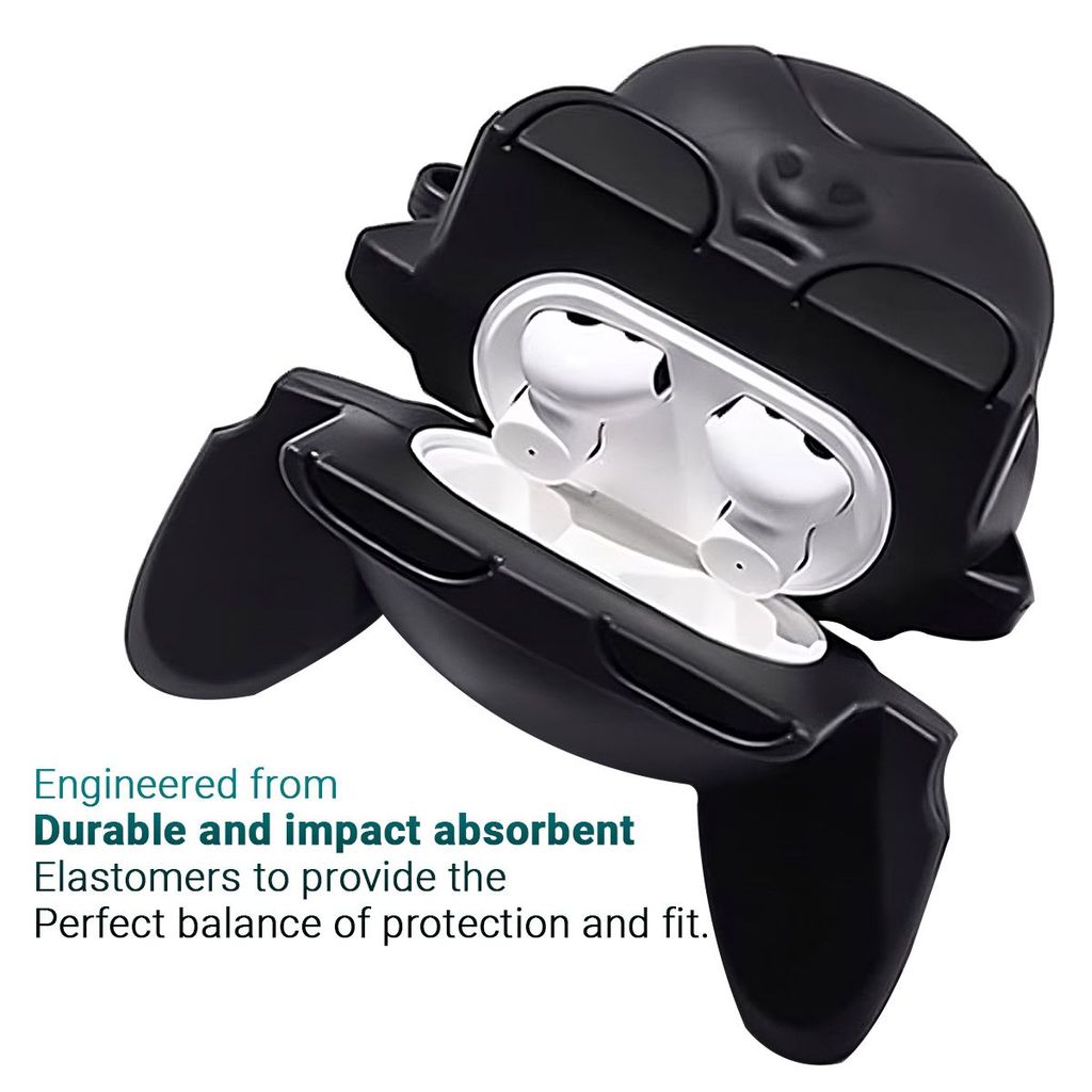 LIRAMARK Cute Cartoon Design Case Cover for Airpods Pro 2 Case (2023/2022), Designer AirPods Pro 2nd Generation Cover (Black Dog)