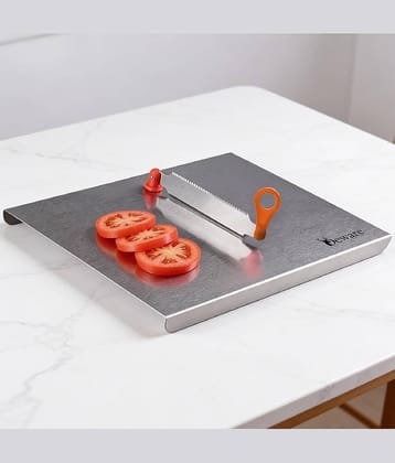 Weizny Steel Chopping Board 35 cm ( Pack of 1 )