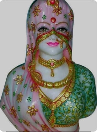 White Marble Bani Thani Statue, For Interior Decor