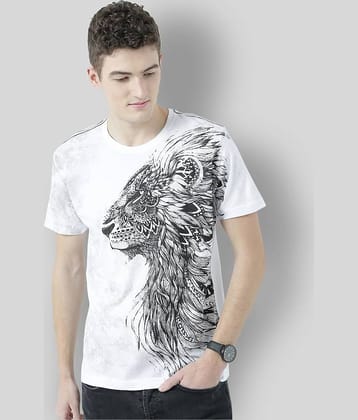 Huetrap Pack of 1 Cotton Regular Fit Men's T-Shirt ( White )
