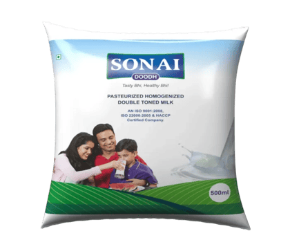 Sonai Pasteurized Toned Milk (250ml) | Fresh & Creamy | Daily Consumption