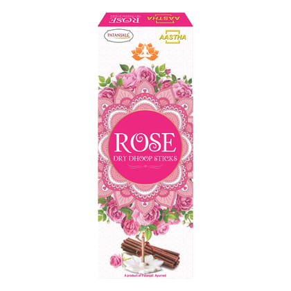 Patanjali aastha Rose Dry dhoop Sticks 8 N