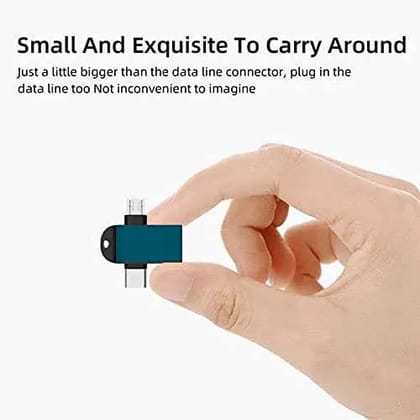 Flixx 2-in-1 OTG Adapter with Micro USB & Type-C Ports Flixx 2-in-1 OTG Adapter with Micro USB & Type-C Ports - 2 Pcs