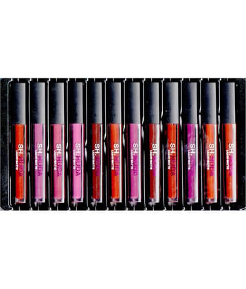 SH.Huda Creamy Matte Beauty Liquid Lipstick Set of 12 Pcs Multicolor Lipsticks for Women