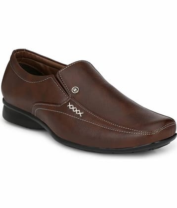 RL Rocklin Men Brown Men's Slip On Formal Shoes