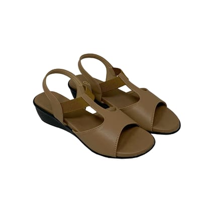 Classic Comfort Beige Wedges-Beige / 36