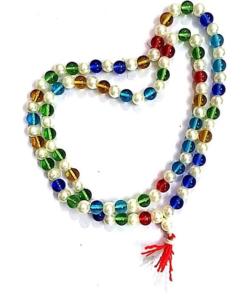 Crystal Pooja Mala - Multicolour (Pack of 1)