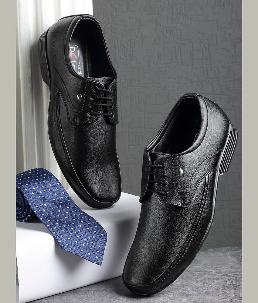 Action Black Men's Derby Formal Shoes