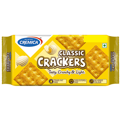 Cremica Classic Cracker - Tasty, Crunchy & Light Biscuits, 120 g