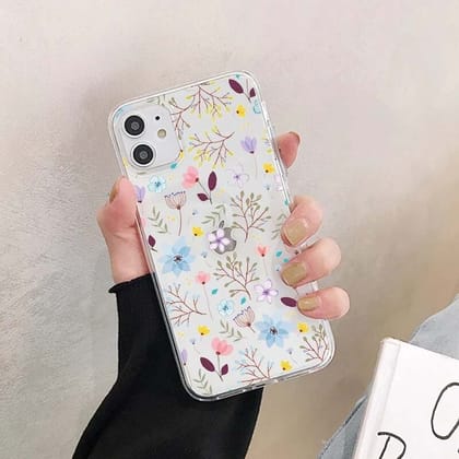 Floral Clear Custom Slim Soft Cases-Design 1