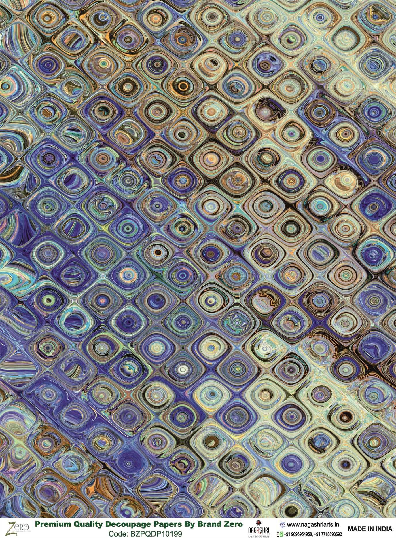 Brand Zero Premium Quality Decoupage Paper Pack of Two - Design Code: BZPQDP10199