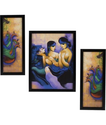 Indianara - Figurative Painting With Frame