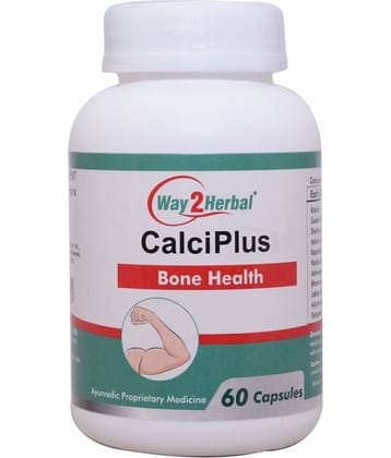 Way2Herbal Calci Plus Capsule 60 No.S Pack of 1