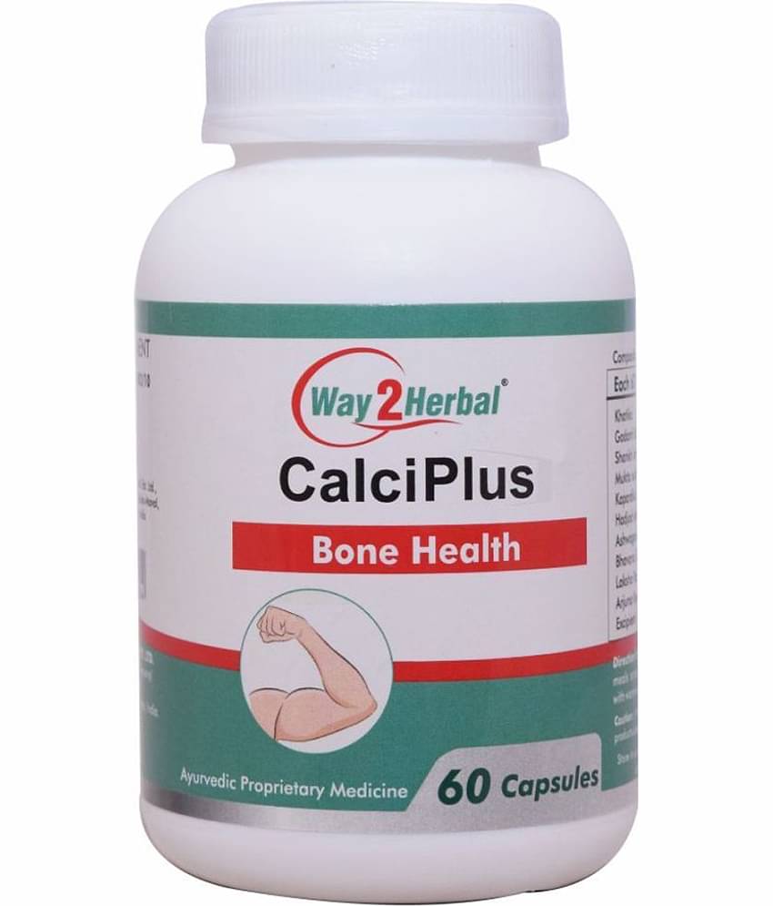 Way2Herbal Calci Plus Capsule 60 No.S Pack of 1