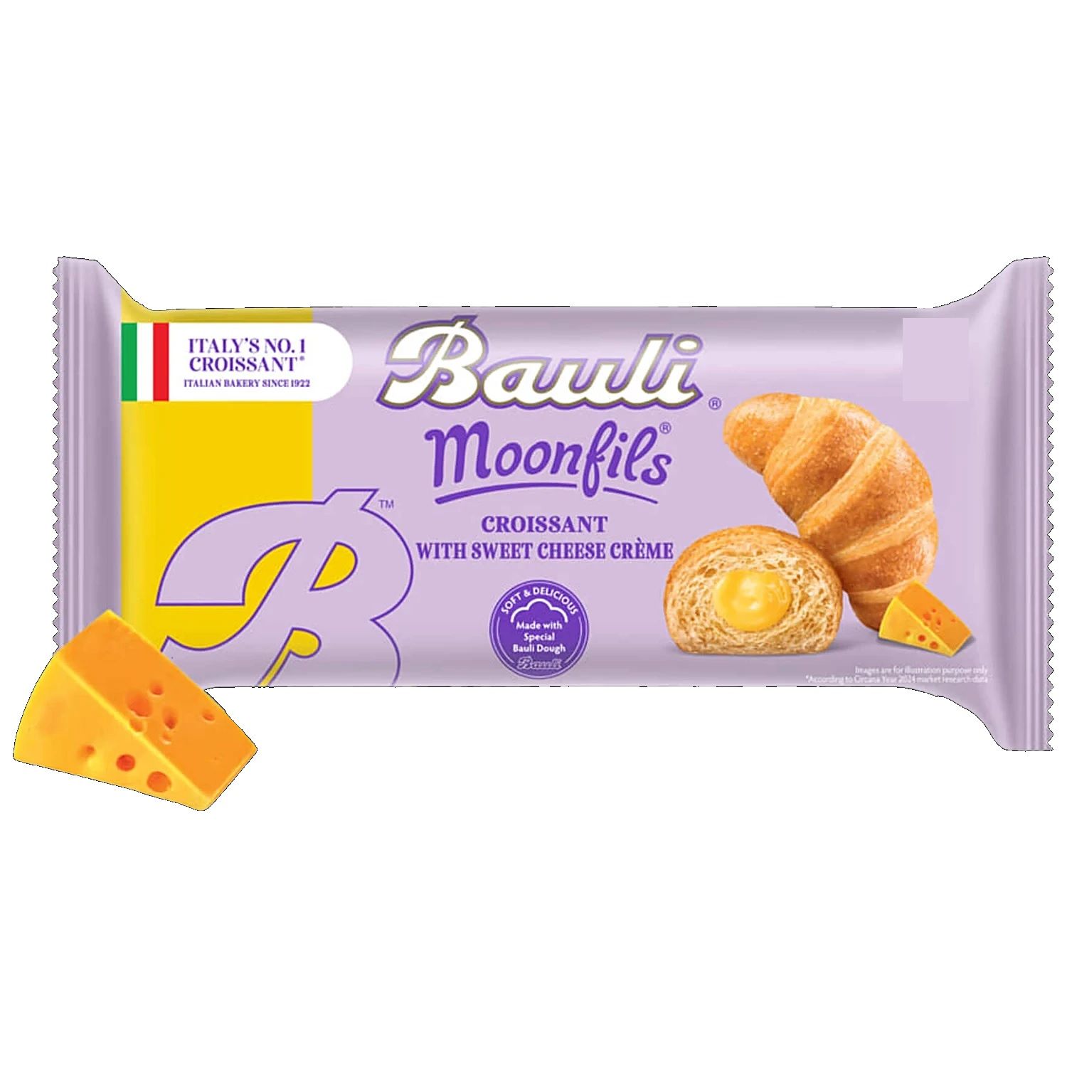 Bauli Moonfils Croissant - Sweet Cheese Creme, 45 g