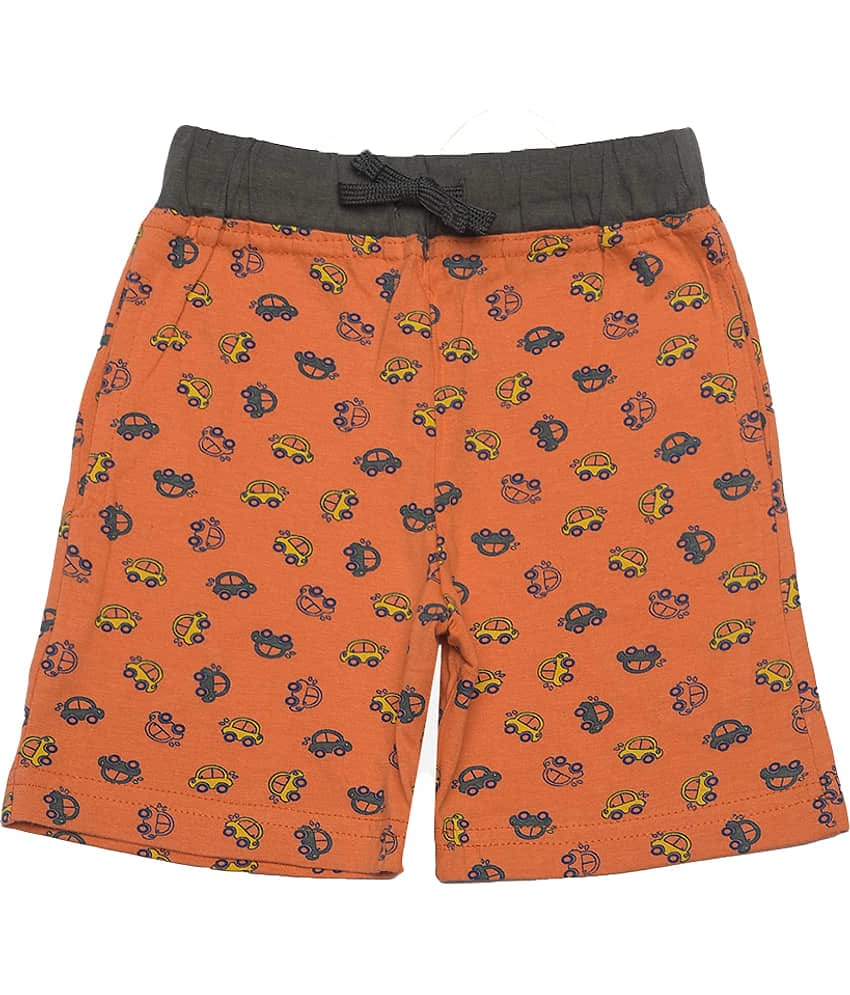 Dollar Champion Kidswear Pack of 1 Cotton Shorts For Boys ( Multicolor )