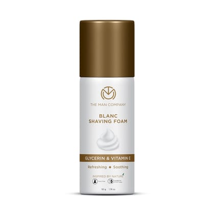 Blanc Shaving Foam | Glycerin & Vitamin E (50g) Blanc Shaving Foam | Glycerin & Vitamin E (50g) - 50g Shaving Foam at