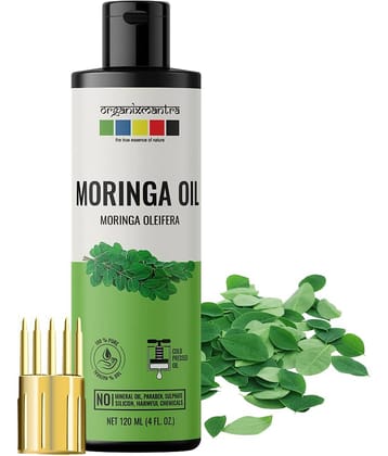 Organix Mantra Moringa Oil, 100% Pure, Natural & Cold Pressed Organic Oil, 120ML