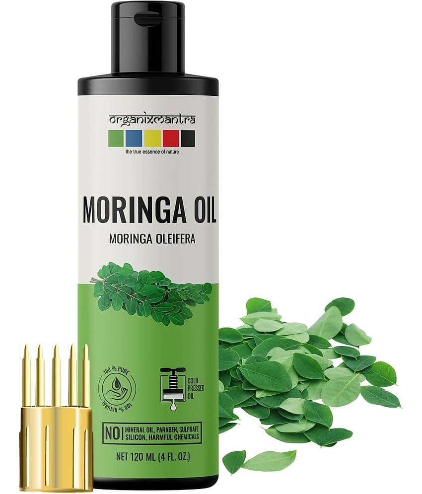 Organix Mantra Moringa Oil, 100% Pure, Natural & Cold Pressed Organic Oil, 120ML