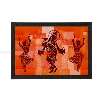 Lord Krishna Satin Matt Texture UV Art Painting