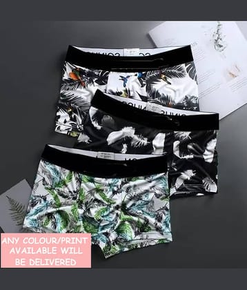 CAVENDRES Pack of 3 Nylon Trunks For Men's ( Multicolor1 )
