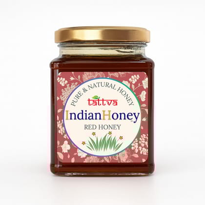 IndianHoney Red Honey & Buttery & Cognitive-Boosting Litchi Honey Combo Pack (230gm & 230gm)