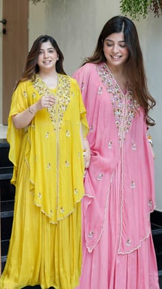Jehan Cape With Skirt-Yellow / M