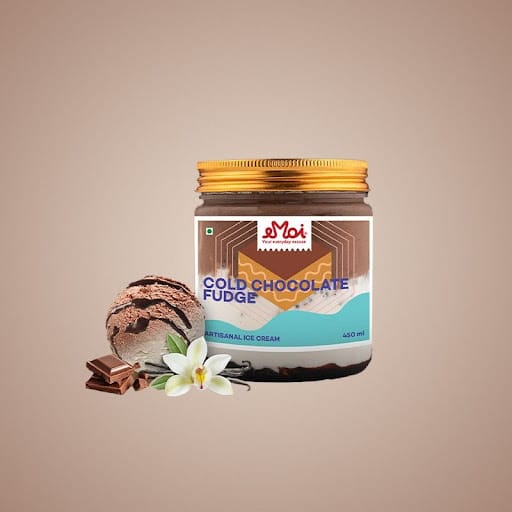 Cold Chocolate Fudge [Serves 3-4, 450 Ml]