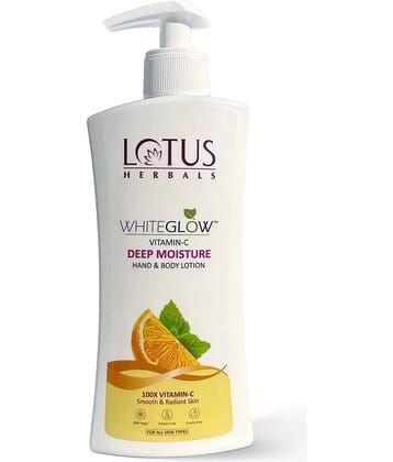 Lotus Herbals Whiteglow Vitamin C Deep Moisture Hand & Body Lotion 270ml, (Pack of 1)