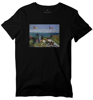 Garden At Saint Adresse Art T-shirt-36 - XS / Black