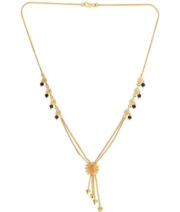 AanyaCentric Golden Mangalsutra ( Pack of 1 )