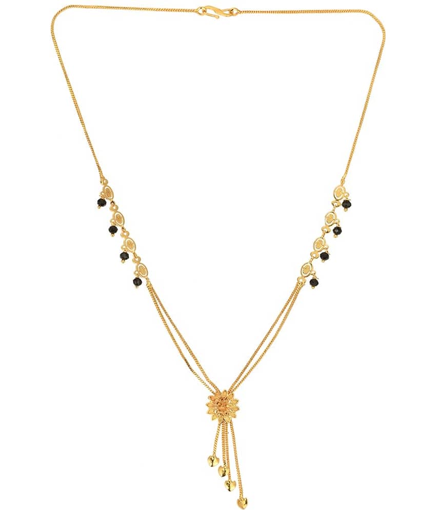 AanyaCentric Golden Mangalsutra ( Pack of 1 )