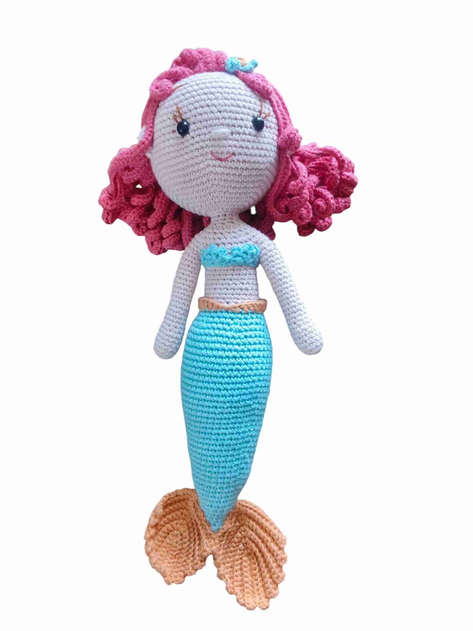CraftKari Princess Mermaid Crochet Toy