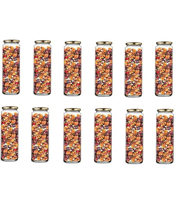 Somil - Storage Container Glass Transparent Utility Container ( Set of 12 )