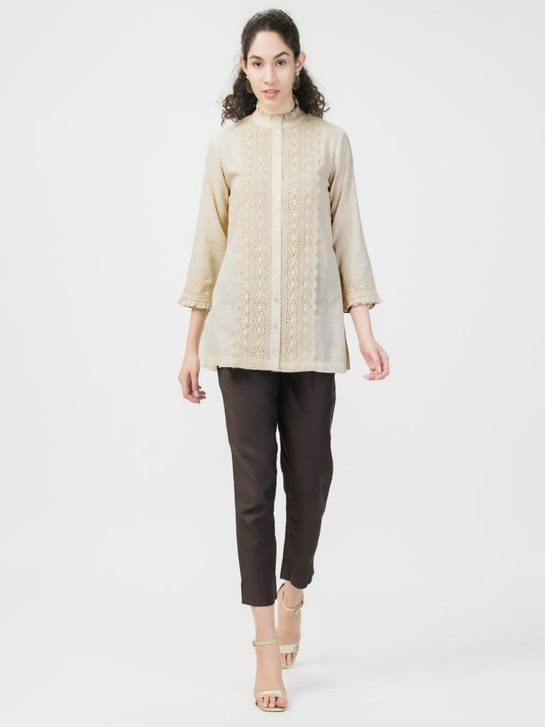 Lace Linen Shirt