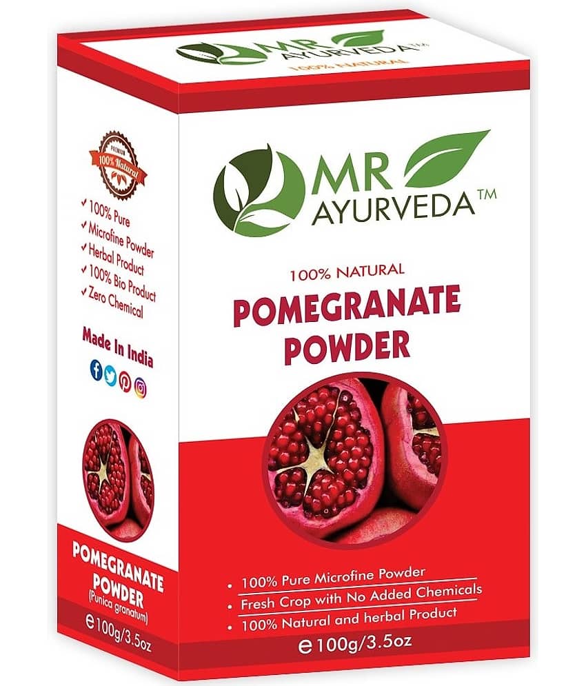 MR Ayurveda Herbal Pomegranate Peel Powder Face Pack Masks 100 gm