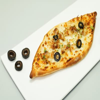 Turkish Chicken & Cheese Pide